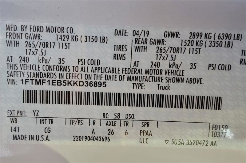 Steering Column Shift Fits 18-20 FORD F150 PICKUP 452695