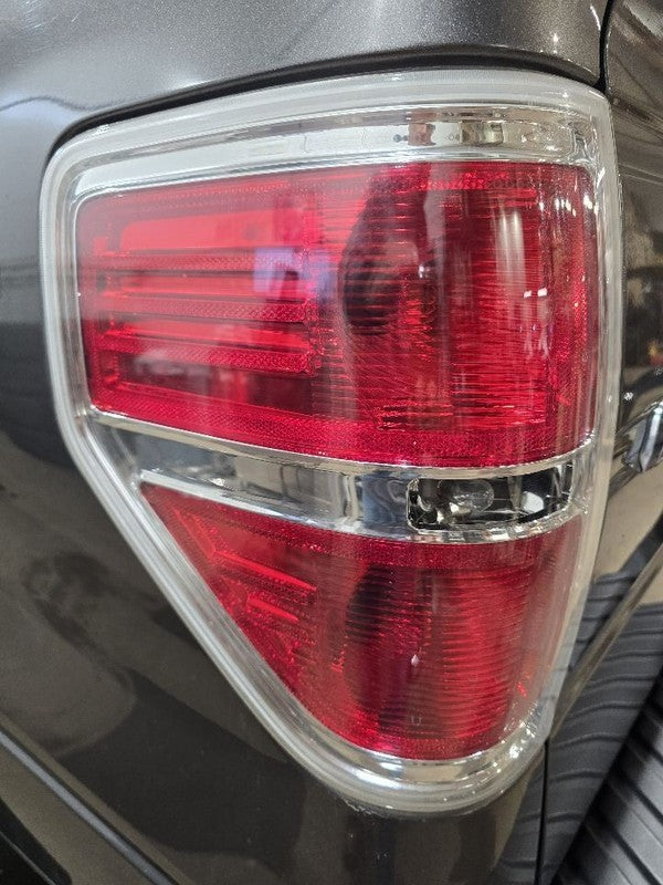 Driver Tail Light Styleside Bright Border Fits 09-14 FORD F150 PICKUP 