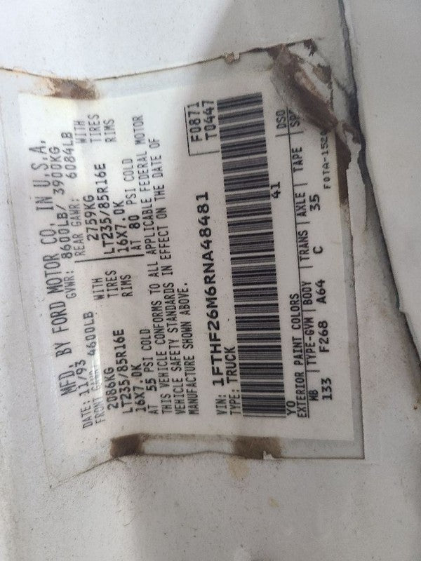 Passenger Front Spindle/Knuckle Knuckle Fits 86-94 FORD F250 PICKUP 65