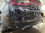 Rear Bumper Dual Rectangular Exhaust Cutouts Fits 15-18 CHARGER 585172