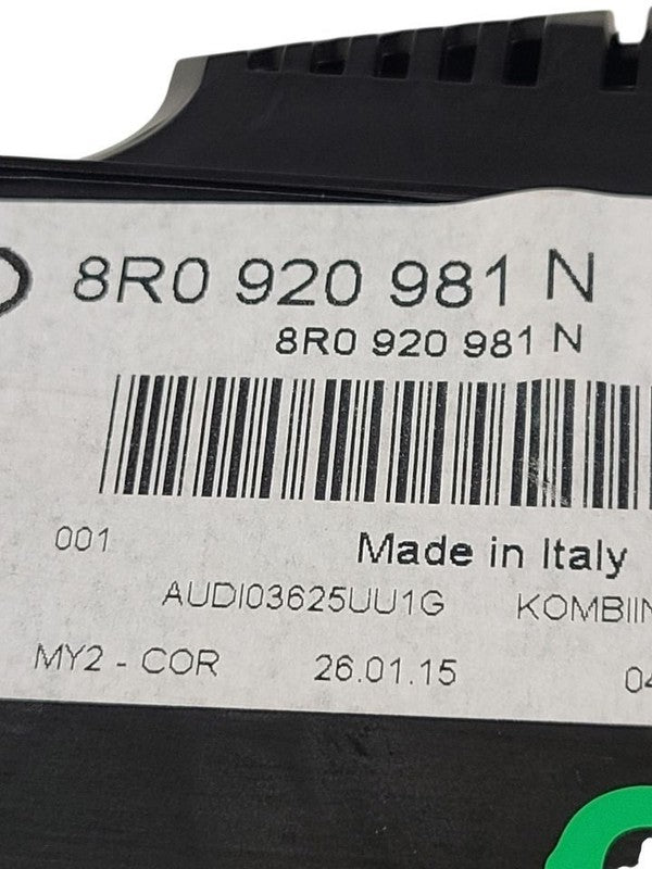 Speedometer VIN Fp 7th And 8th Digit Cluster MPH Fits 13-17 AUDI Q5 63