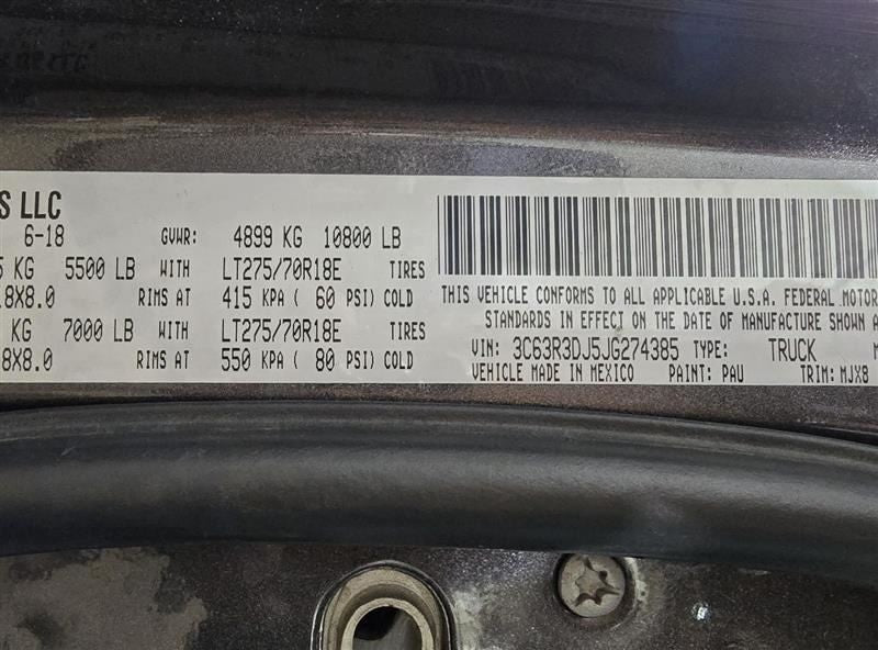 RAM3500   2018 Seat Belt Rear 575024