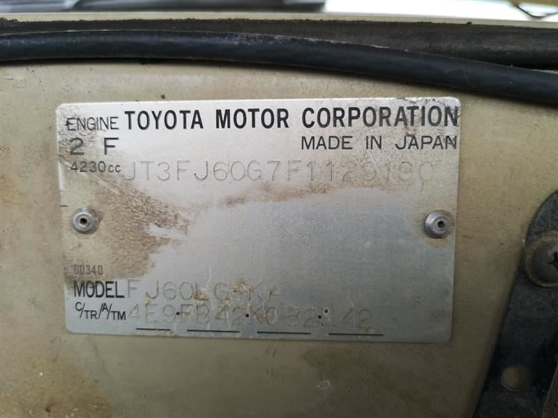 Front Spoiler With Headlamp Washers Fits 85-87 LAND CRUISER 268825