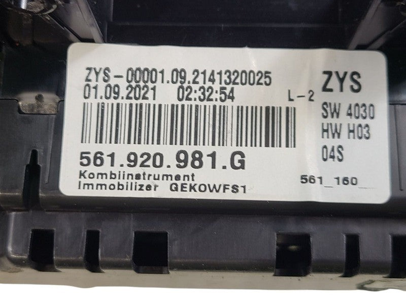 Speedometer MPH Fits 20-22 PASSAT 637889 561920981G
