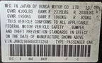 REAR TSX       2008 Driver's Side Retractor Seat Belt Rear 577125