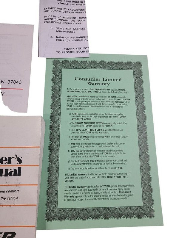 4 RUNNER  2000 Owners Manual 640738