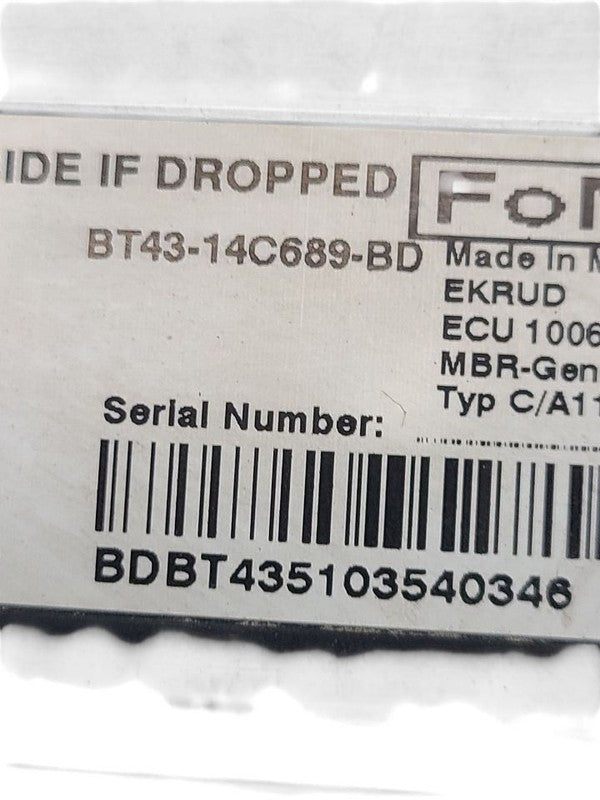 Driver Camera/Projector Radar Unit Rear Thru 06/18/12 Fits 11-13 EDGE 