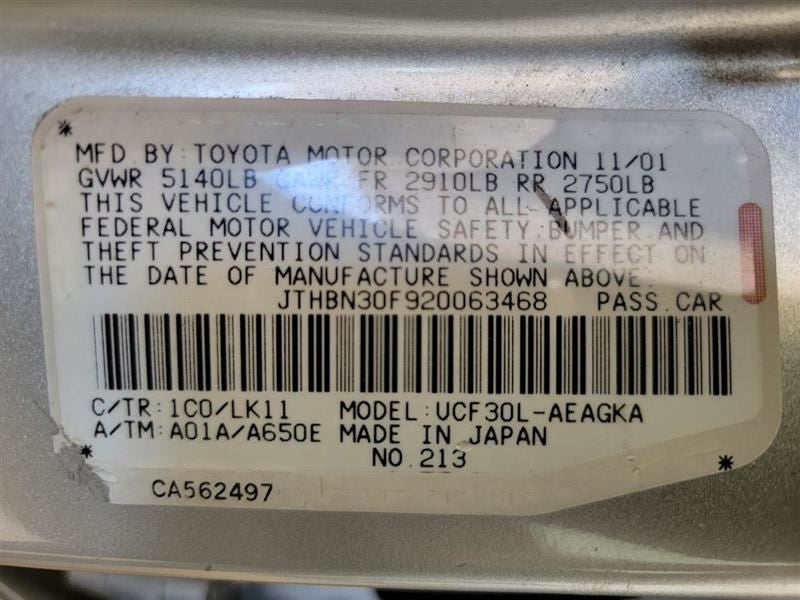 LS430     2002 Steering Wheel 547066