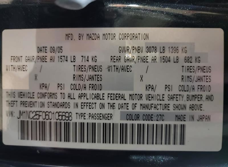 Carrier Manual Transmission 6 Speed Fits 06-14 MAZDA MX-5 MIATA 537994