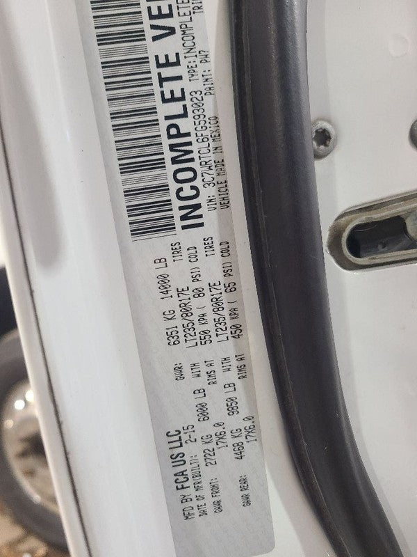 Passenger Rear Side Door Classic Style Fits 09-24 DODGE 1500 PICKUP 65