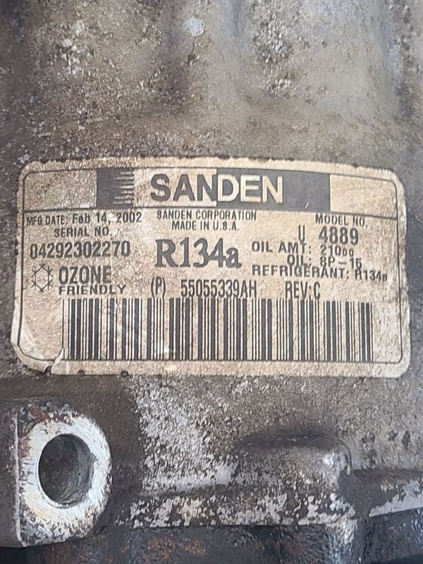 AC Compressor Fits 96-02 DODGE 2500 PICKUP 625562