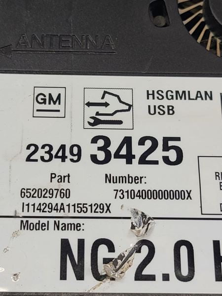 Chassis ECM Information-gps-tv Package Deck Opt IO5 Fits 15-16 ATS 597