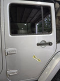 Driver Rear Side Door Full Door Privacy Tint Glass Fits 07-10 WRANGLER
