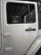 Driver Rear Side Door Full Door Privacy Tint Glass Fits 07-10 WRANGLER