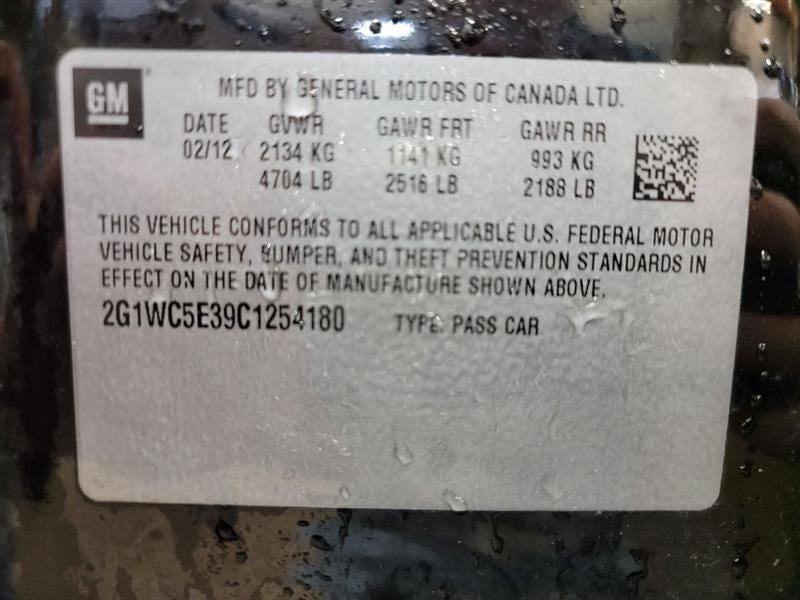 Air Bag VIN W 4th Digit Limited Driver Wheel Fits 06-16 IMPALA 568965